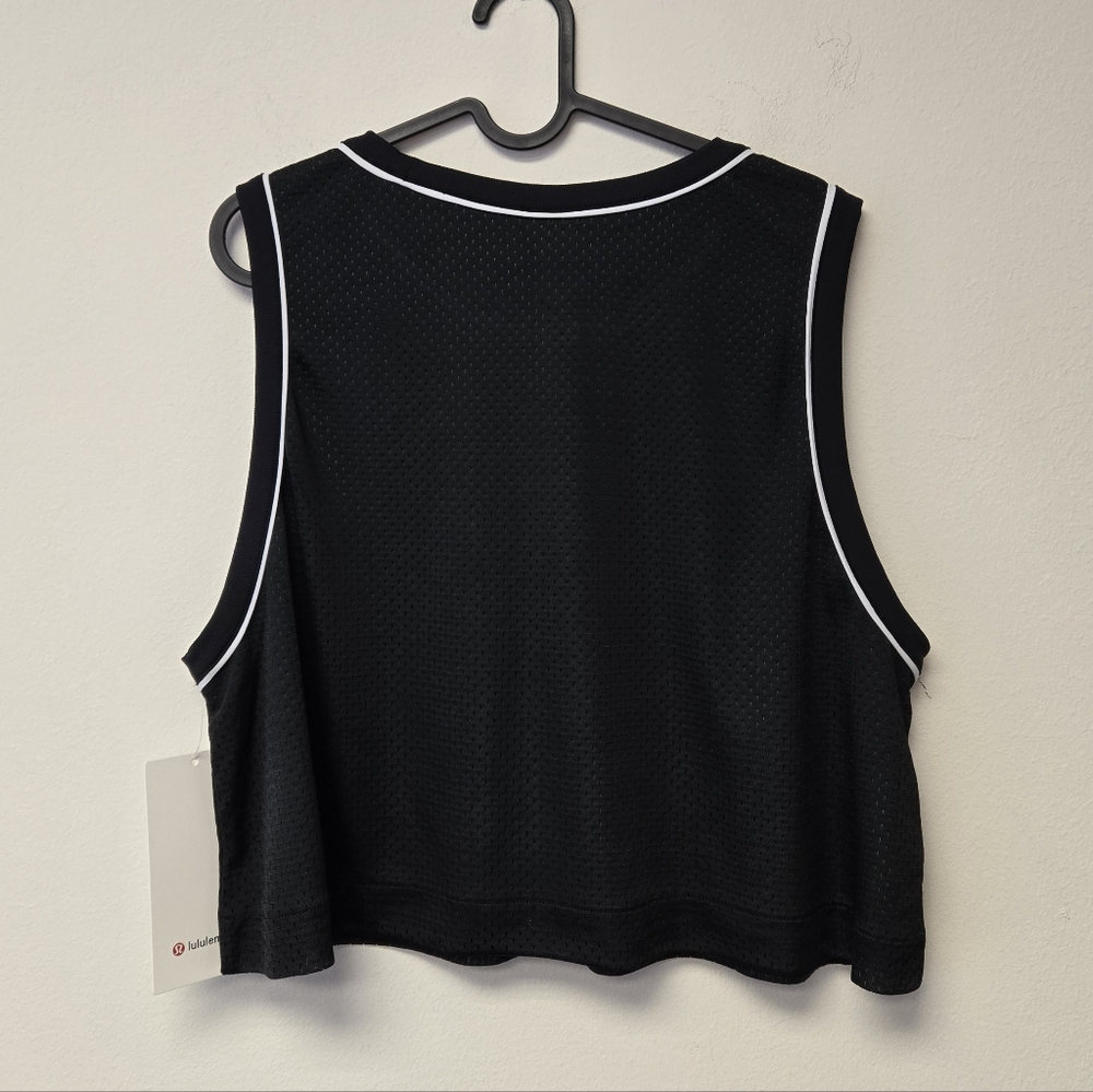 Lululemon Double Layered Mesh Reversible Tank Top Black Green XL - Picture 7 of 11